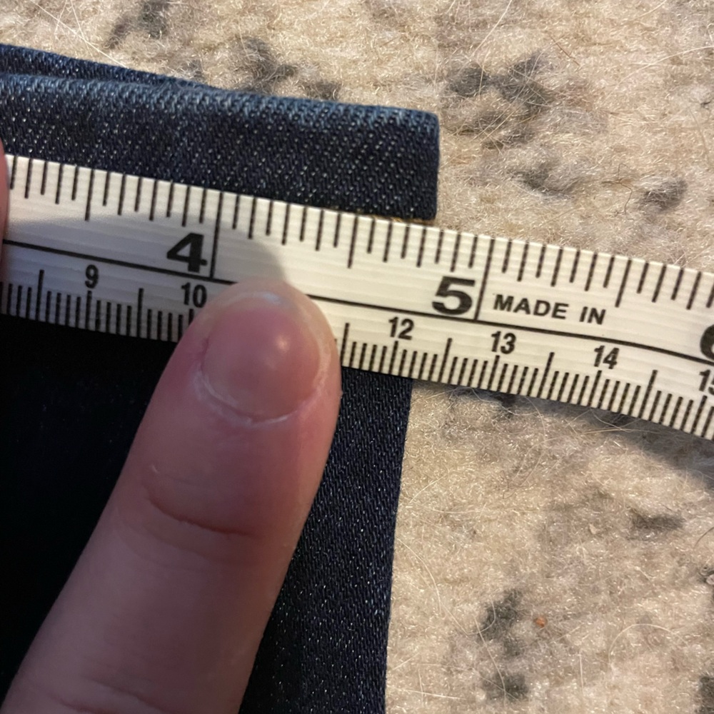 Madewell High-Rise Skinny‎ Jeans 9” Dark Blue Denim Size 26 - Picture 10 of 10